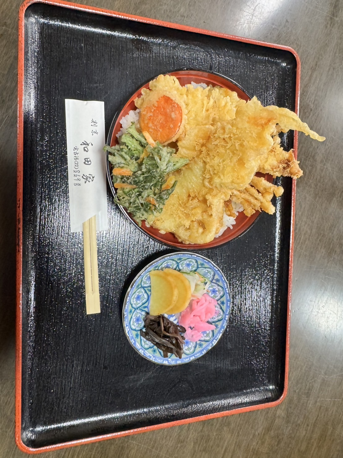 めそ天丼セット